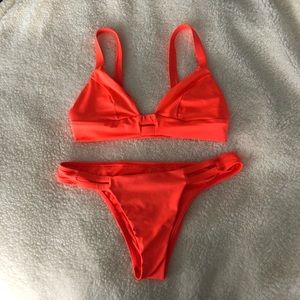 Vitamin A neon pink neutra bikini set